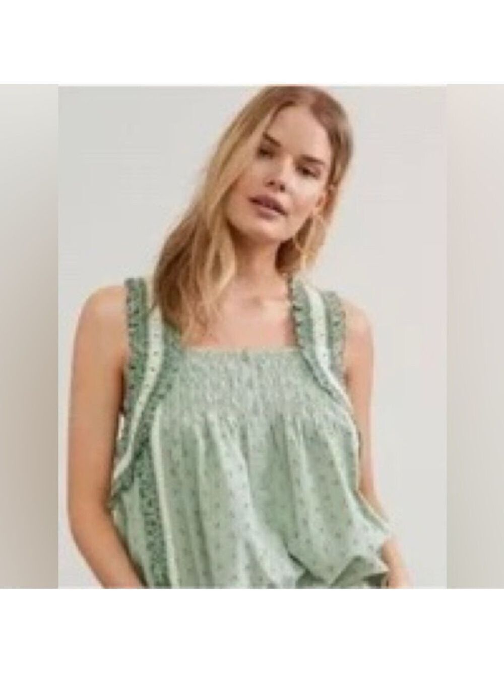 Anthropologie Forever That Girl Button Down Eyelet Blouse
